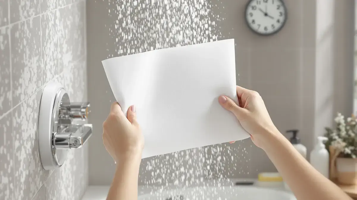 Hoe bakpapier in minder dan een minuut kalk in je douche kan laten verdwijnen